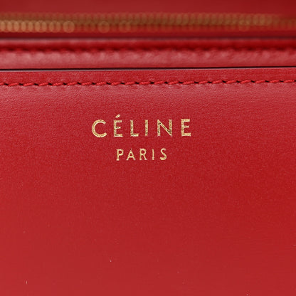 Celine Box Calfskin Medium Classic Box Flap Bag Red 6 of 13