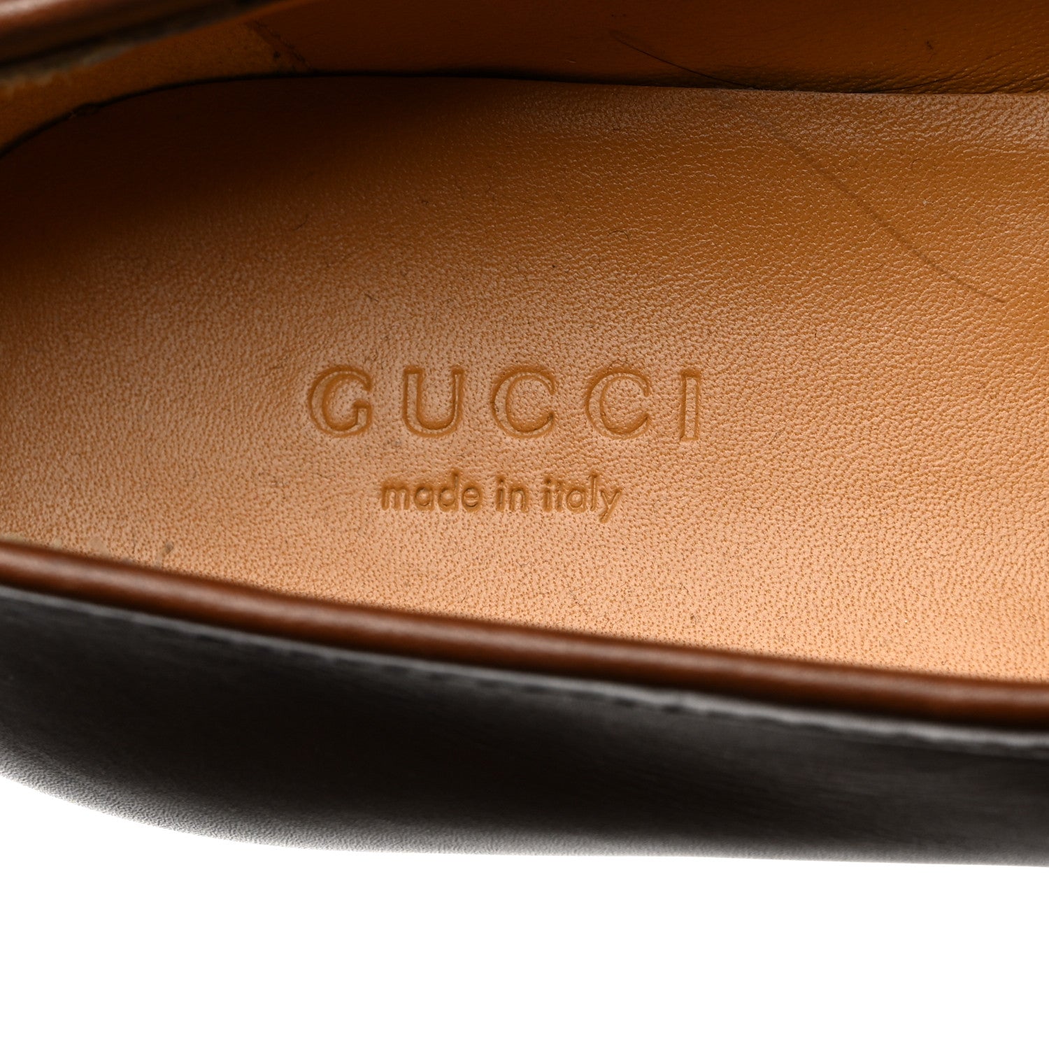 Gucci Calfskin Womens Jordaan Loafers 37.5 Fondente Brown 6 of 9