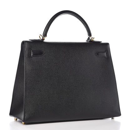 Hermes Epsom Kelly Sellier 32 Black 3 of 34