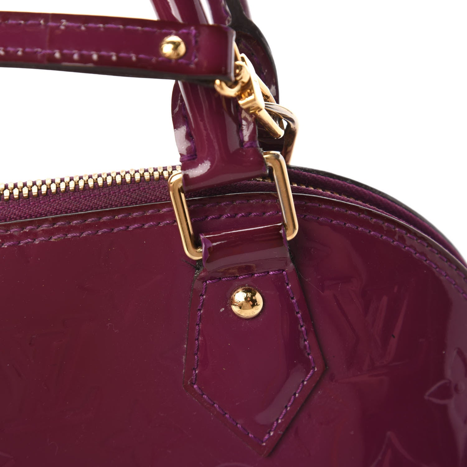 Louis Vuitton Vernis Alma BB Amethyste 12 of 15
