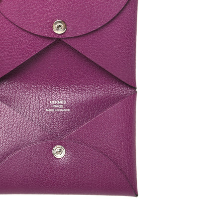 Hermes Chevre Chamkila Calvi Card Case Anemone 5 of 7