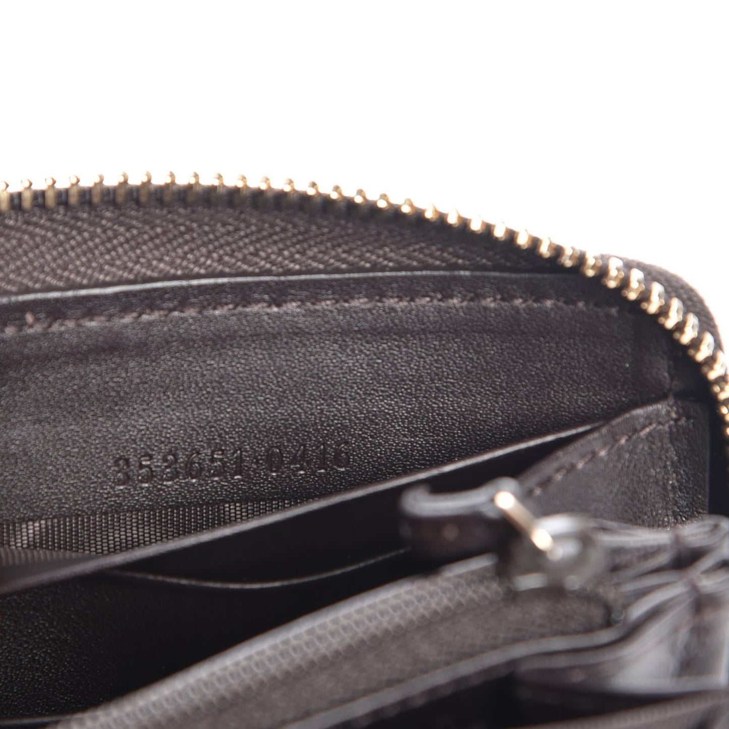 Monogram Web Rania Zip Around Wallet Dark Brown