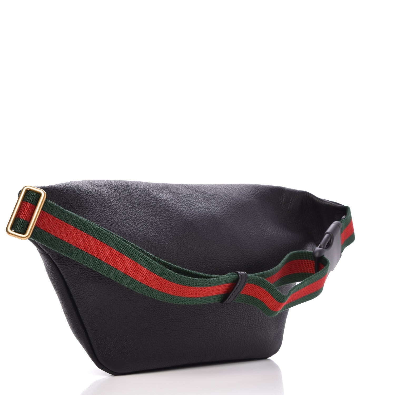 Gucci Grained Calfskin Logo Belt Bag Black 3 of 7