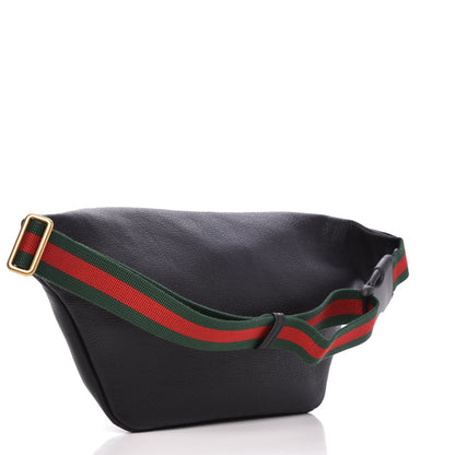 Gucci Grained Calfskin Logo Belt Bag Black 3 of 7