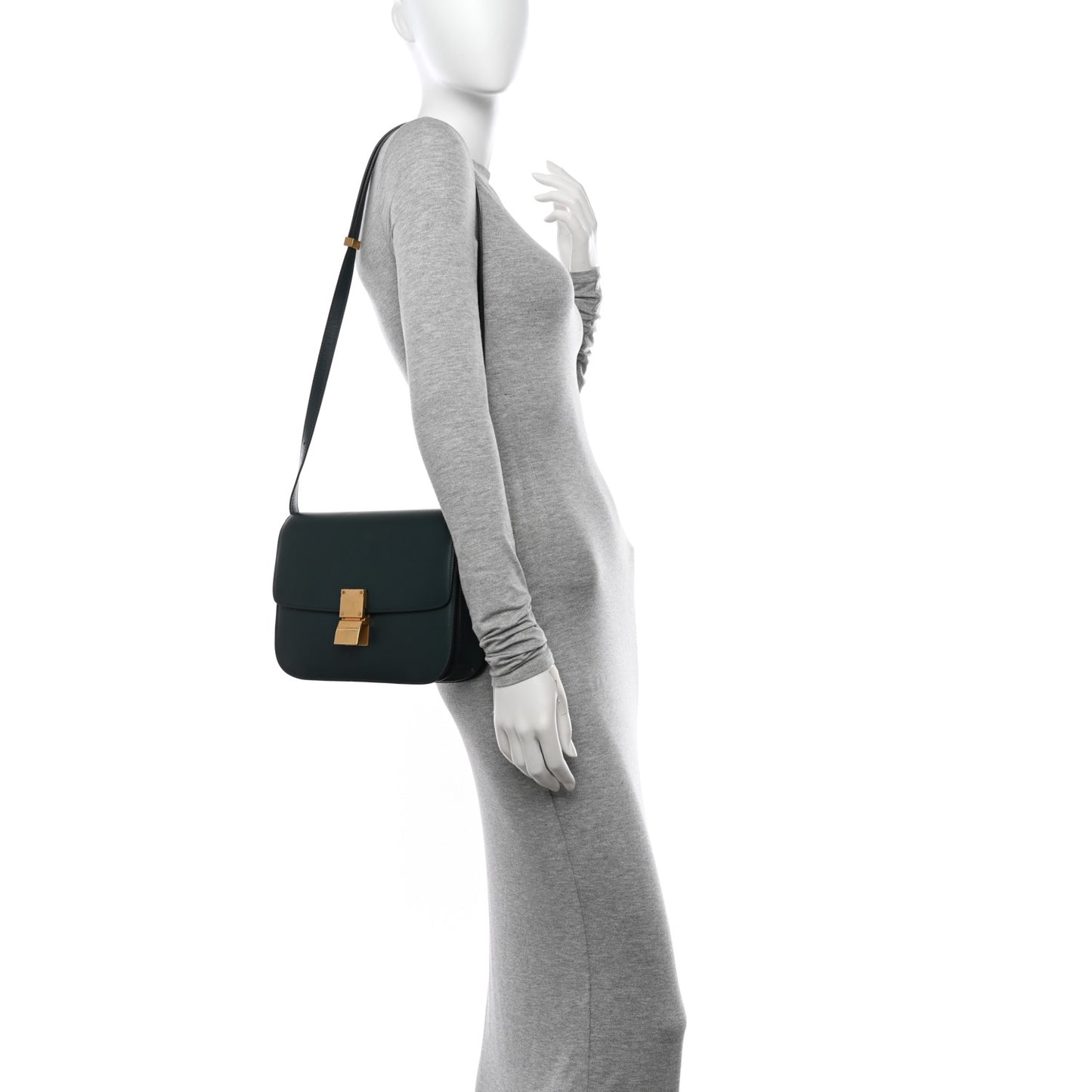 Box Calfskin Medium Classic Box Flap Bag Amazone