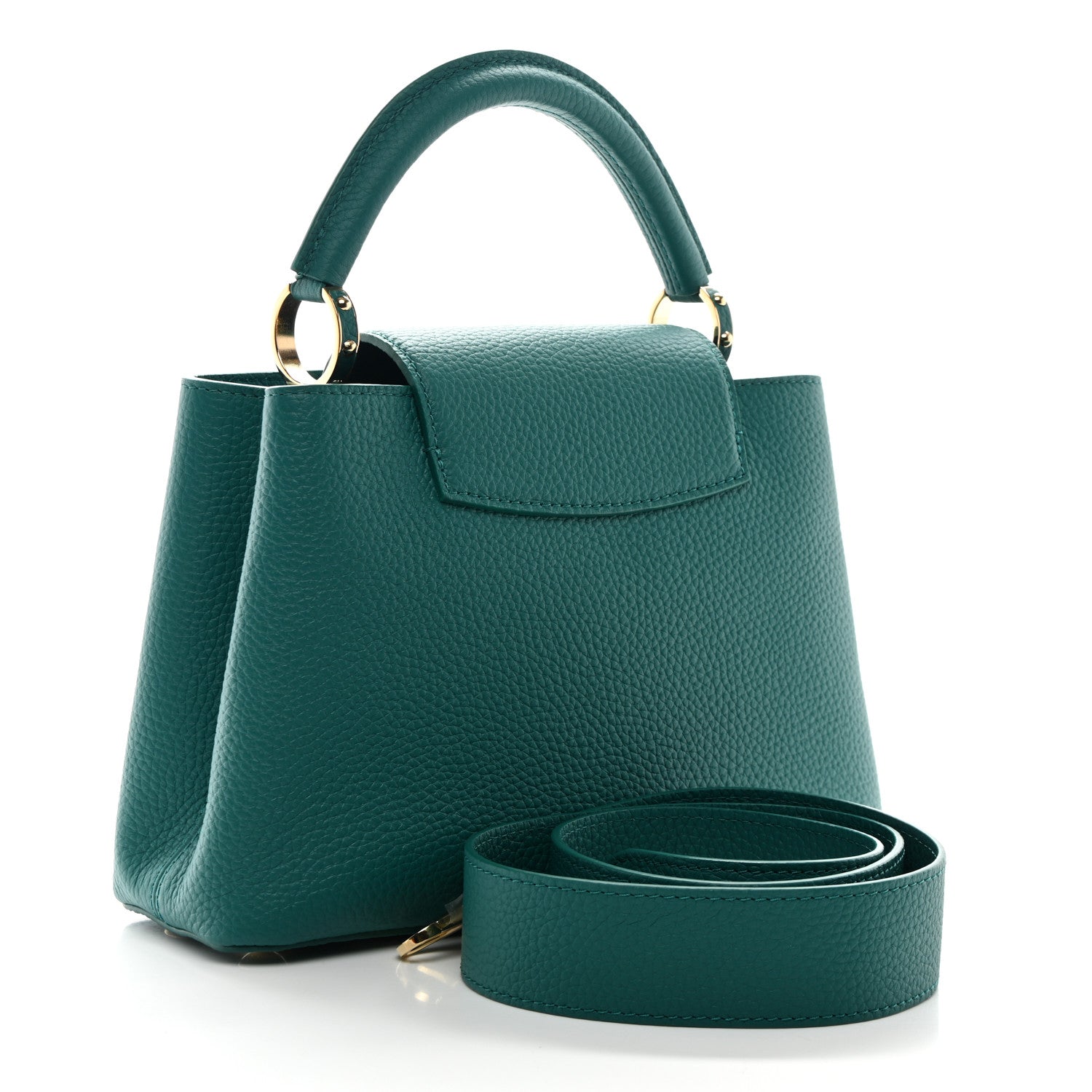 Louis Vuitton Taurillon Capucines BB Green 3 of 9