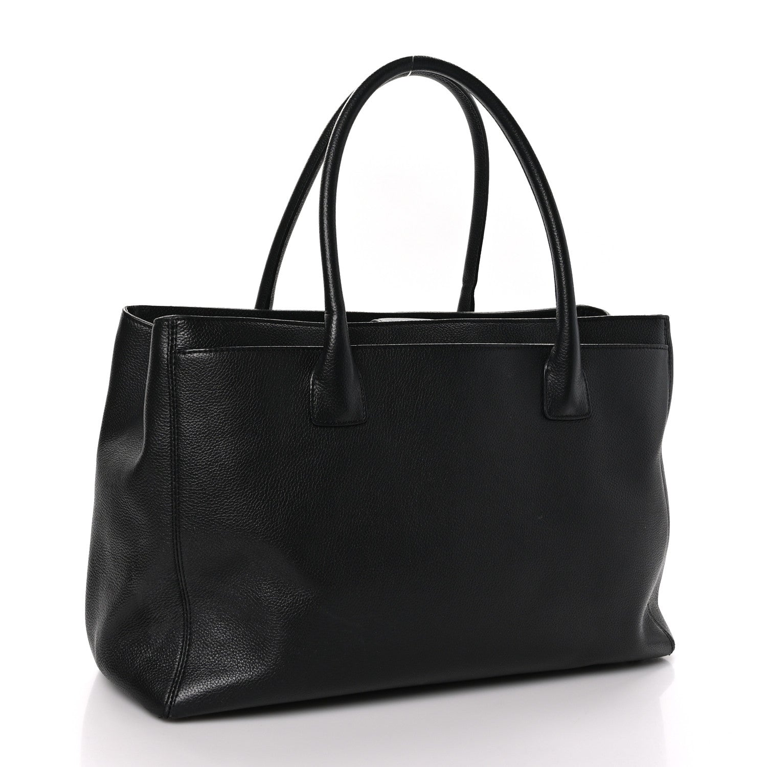Chanel Calfskin Cerf Executive Shopper Tote Black 3 of 11