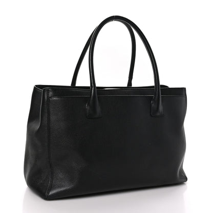 Chanel Calfskin Cerf Executive Shopper Tote Black 3 of 11