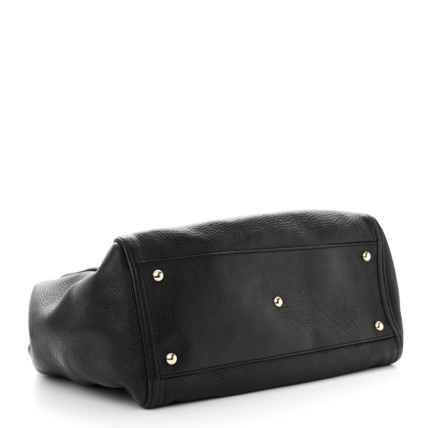 Gucci Pebbled Calfskin Medium Soho Shoulder Bag Black 4 of 13
