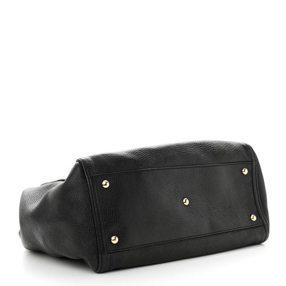 Gucci Pebbled Calfskin Medium Soho Shoulder Bag Black 4 of 13