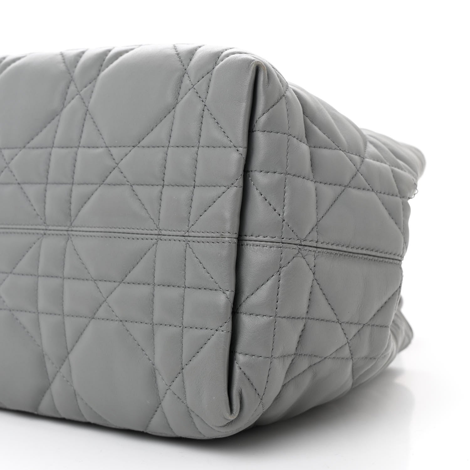 Christian Dior Calfskin Macrocannage Medium Toujours Grey 12 of 14