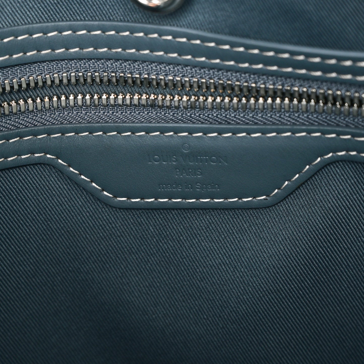 Monogram Washed Denim Weekend Tote NM Blue