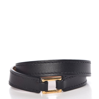 Hermes Swift Rivale Double Tour Bracelet S Black 3 of 7