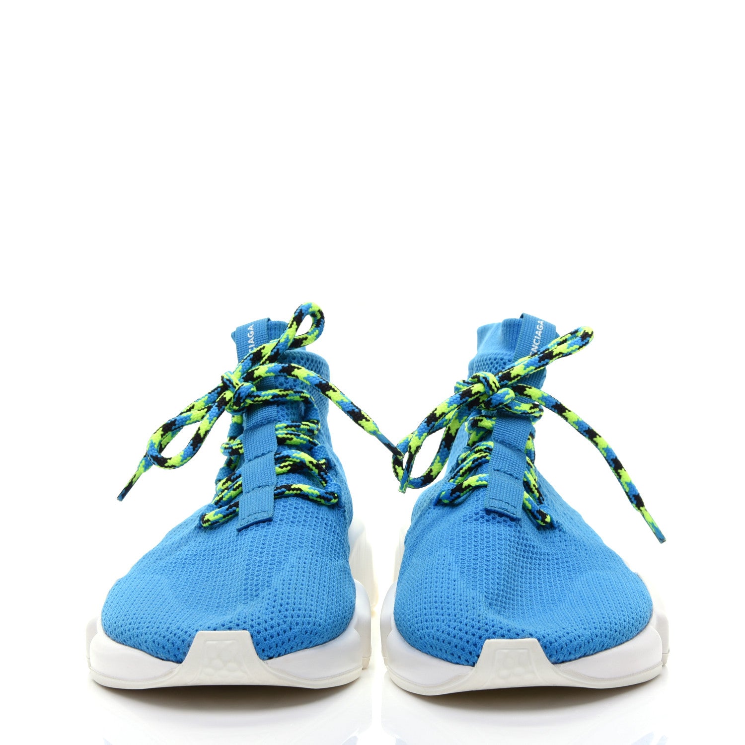 Balenciaga Knit Womens Speed Lace Up Sneakers 40 Bleu Ciel 2 of 10