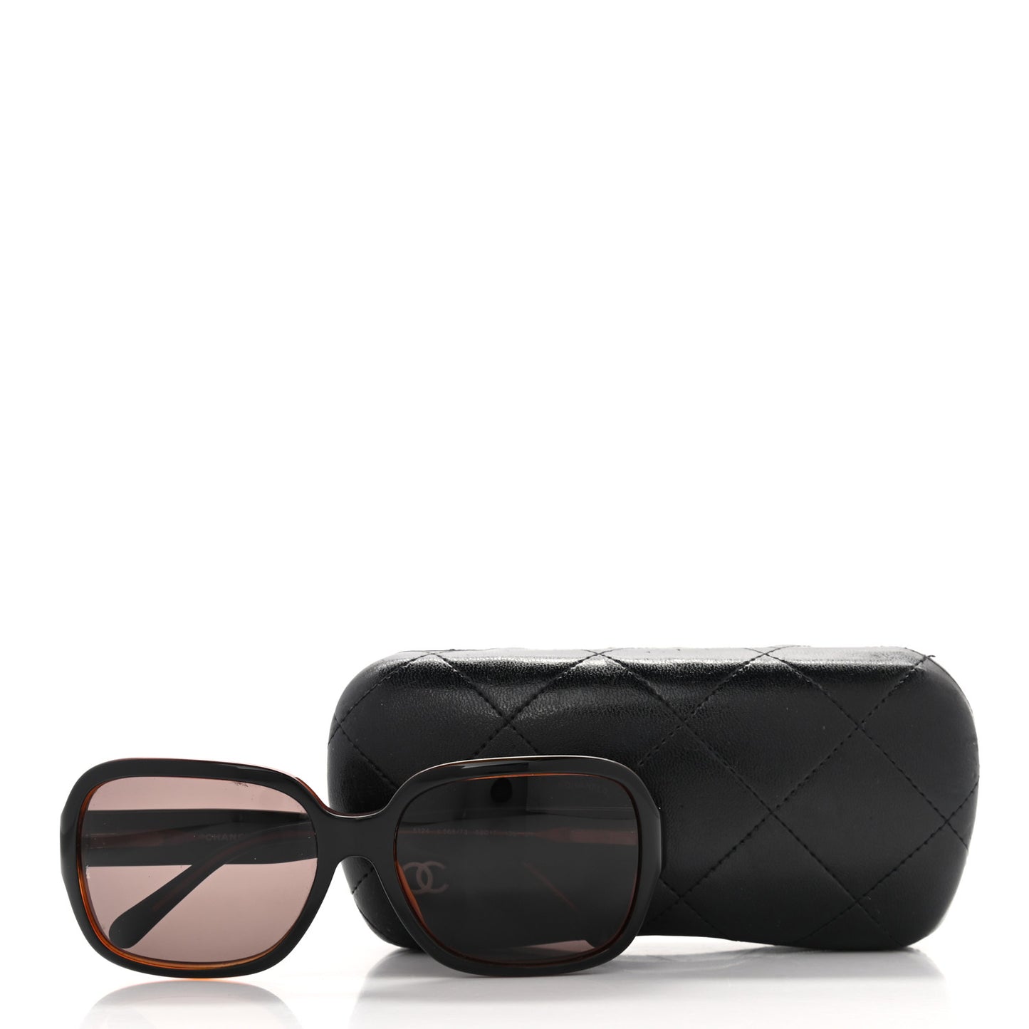 Quilted CC Sunglasses 5124 Dark Brown