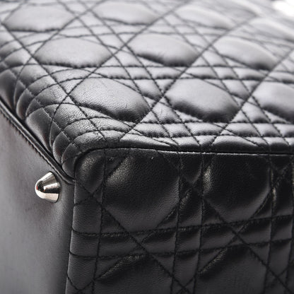 Christian Dior Lambskin Cannage Large Lady Dior Black 8 of 10