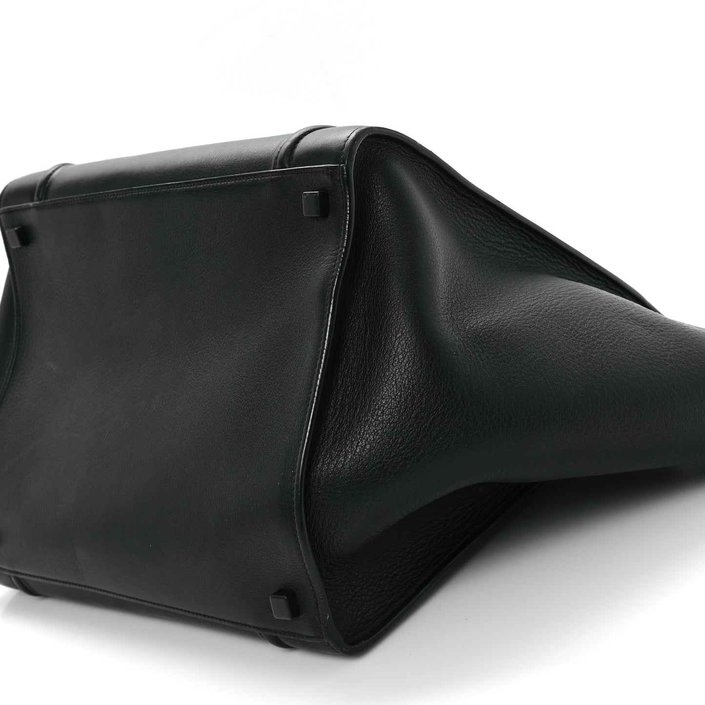 Grained Calfskin Medium Phantom Luggage Black