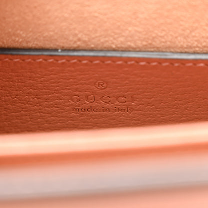 Gucci Monogram Textured Dollar Calfskin Small Ophidia Chain Shoulder Bag Cloche Rose Pink 5 of 9