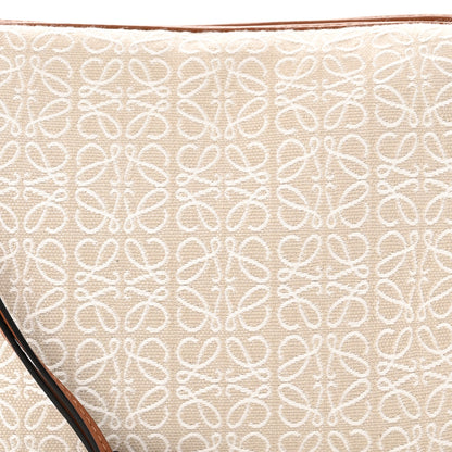Loewe Jacquard Anagram Calfskin Small Cubi Bag Ecru Tan 8 of 10