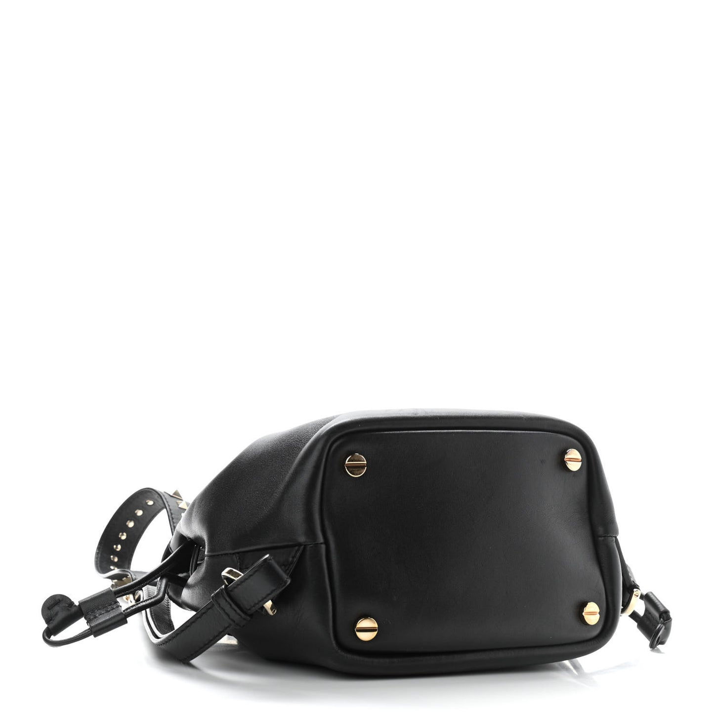 Vitello Rockstud Demilune Backpack Black