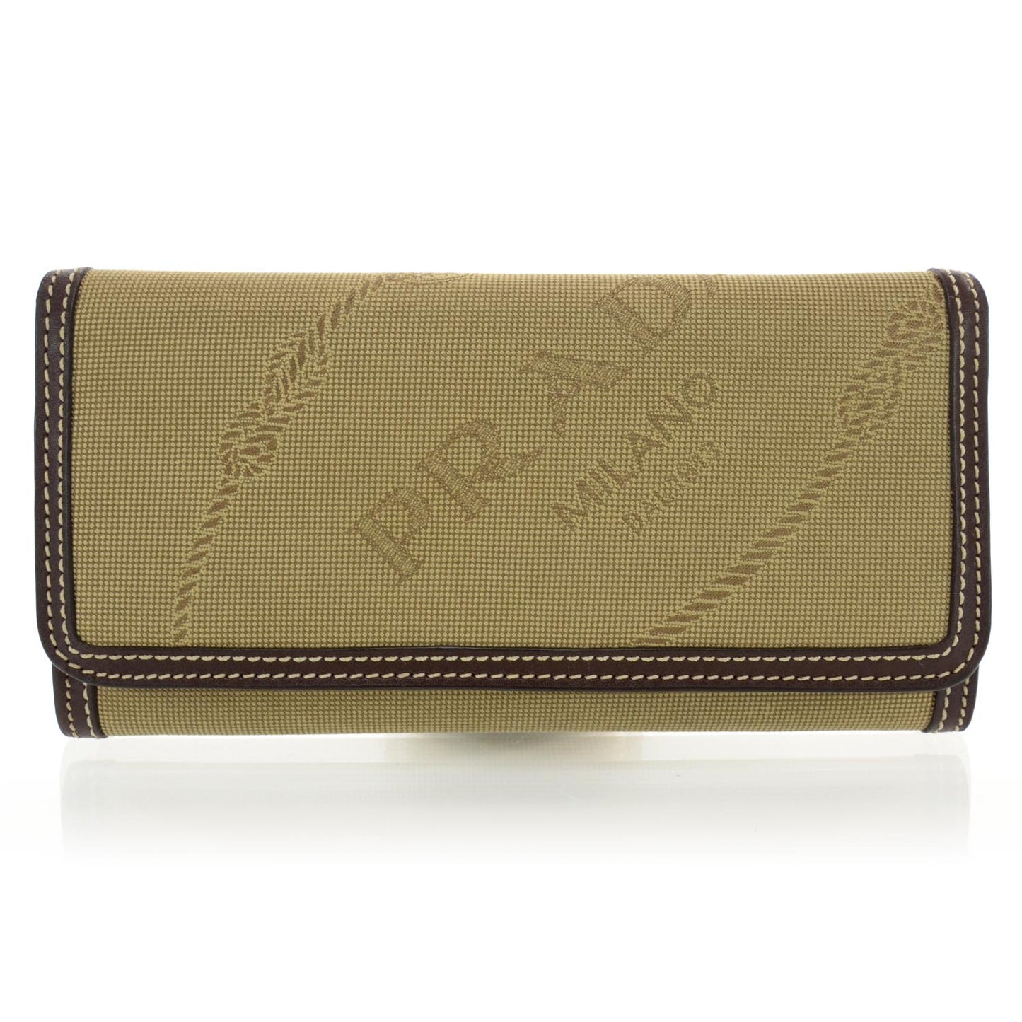 Jacquard Logo Wallet Brown