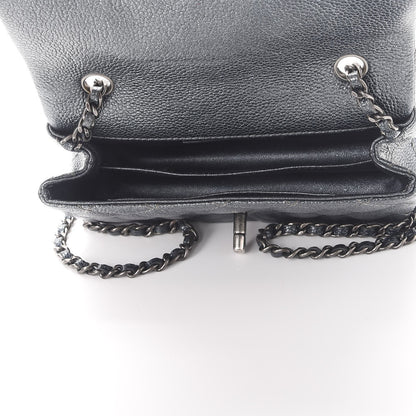Chanel Metallic Caviar Quilted Extra Mini Flap Dark Grey 5 of 7