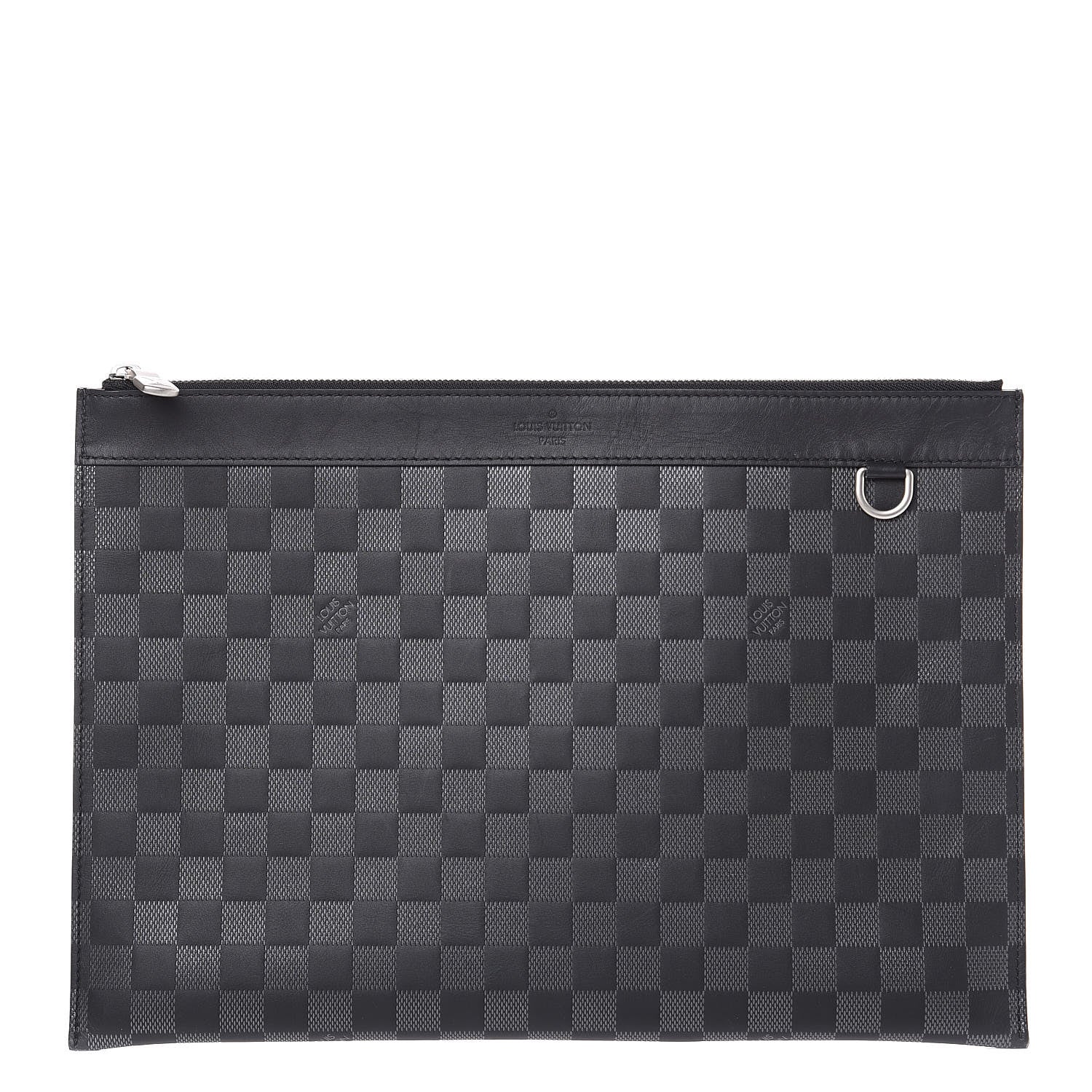 Louis Vuitton Damier Infini Discovery Pochette GM Onyx Silver 1 of 10