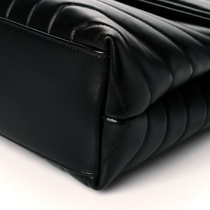 Saint Laurent Calfskin Y Quilted Monogram Medium Loulou Chain Satchel Black 10 of 10