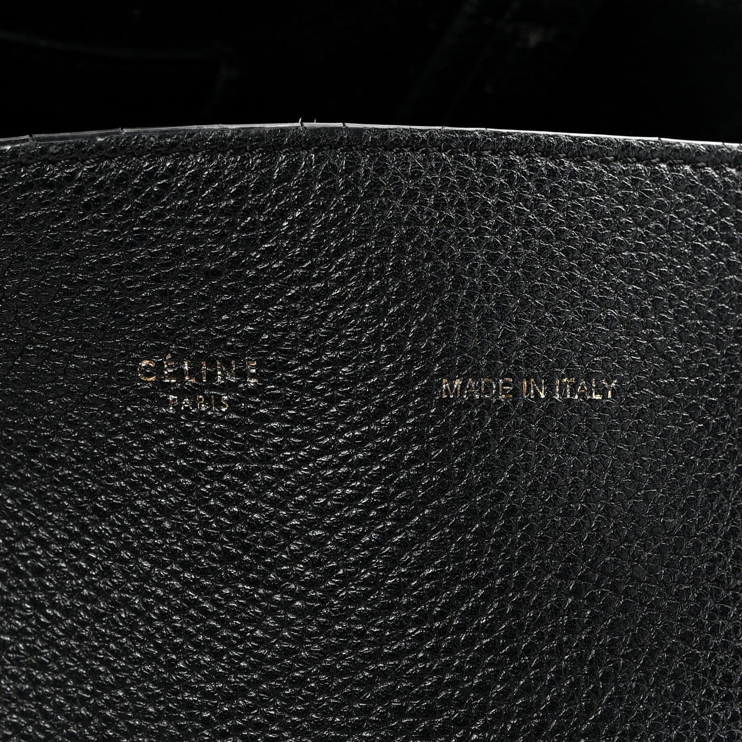 Soft Grained Calfskin Medium Belt Cabas Phantom Black
