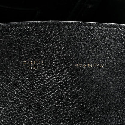 Celine Soft Grained Calfskin Medium Belt Cabas Phantom Black 6 of 13