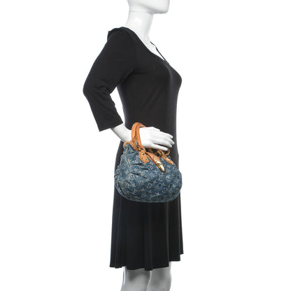 Louis Vuitton Monogram Denim Pleaty Blue 2 of 15