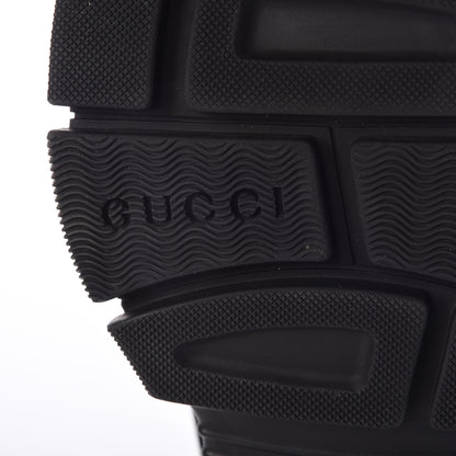 Gucci X SEGA Mesh Suede Calfskin Womens Flashtrek Sneakers 41 Black Silver 6 of 7