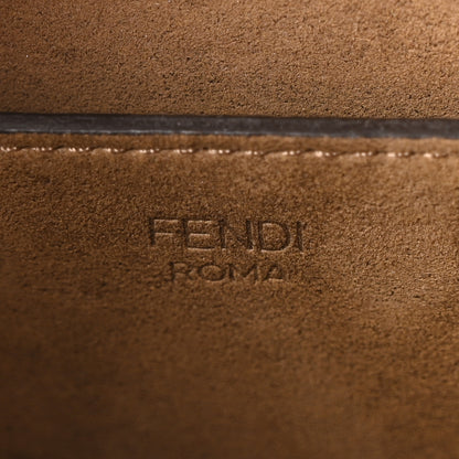 Fendi Vitello King Plexiglass Logo Embossed Small Fendi Sunshine Shopper Tote Cuoio 6 of 9