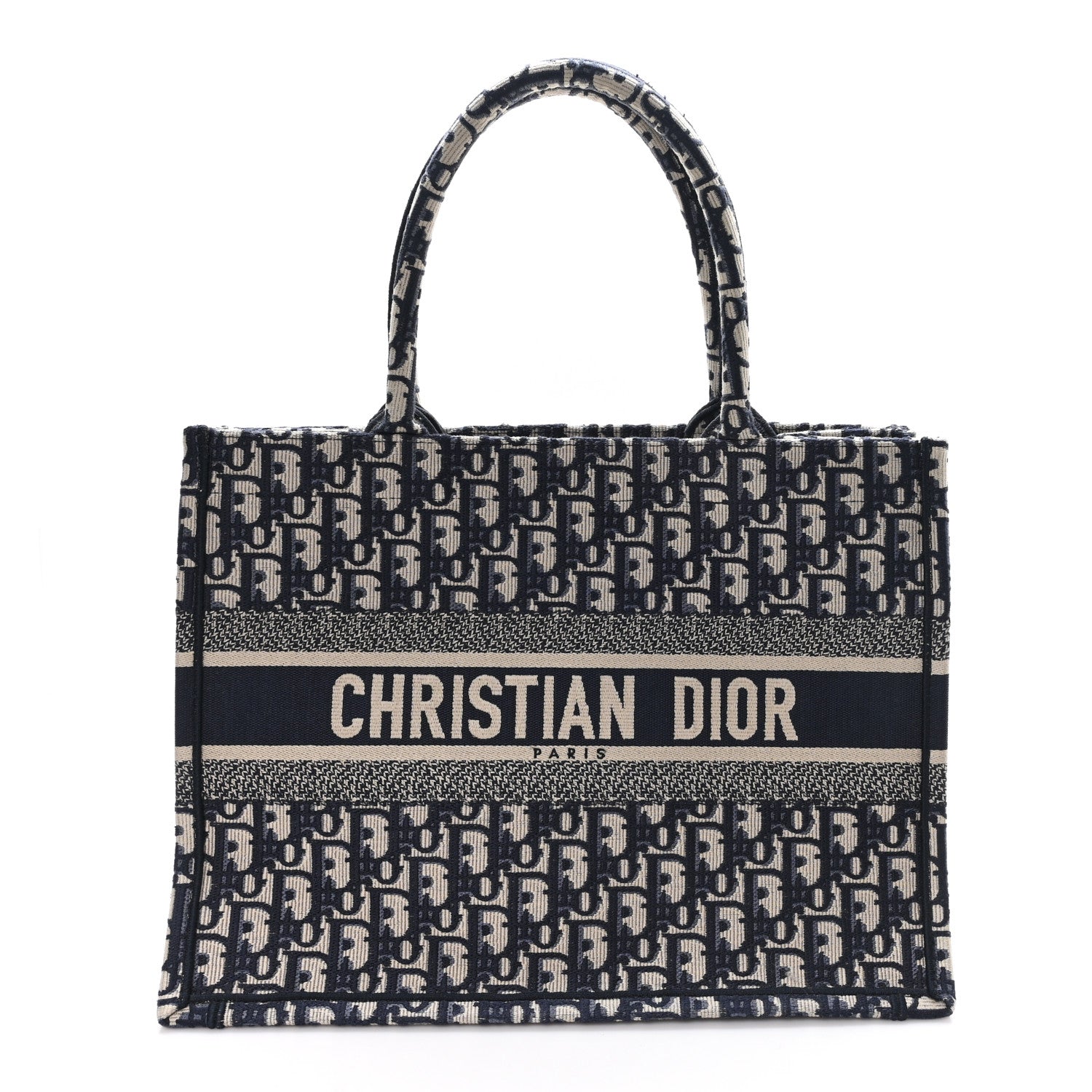 Christian Dior Oblique Medium Book Tote Blue Multicolor 1 of 10