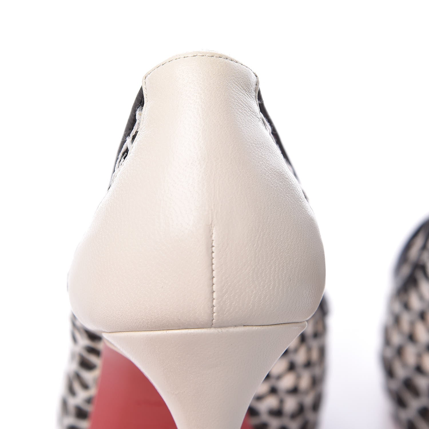 Christian Louboutin Maxi Fishnet Very Lace 120 Pumps 36 Version Latte Black 9 of 10