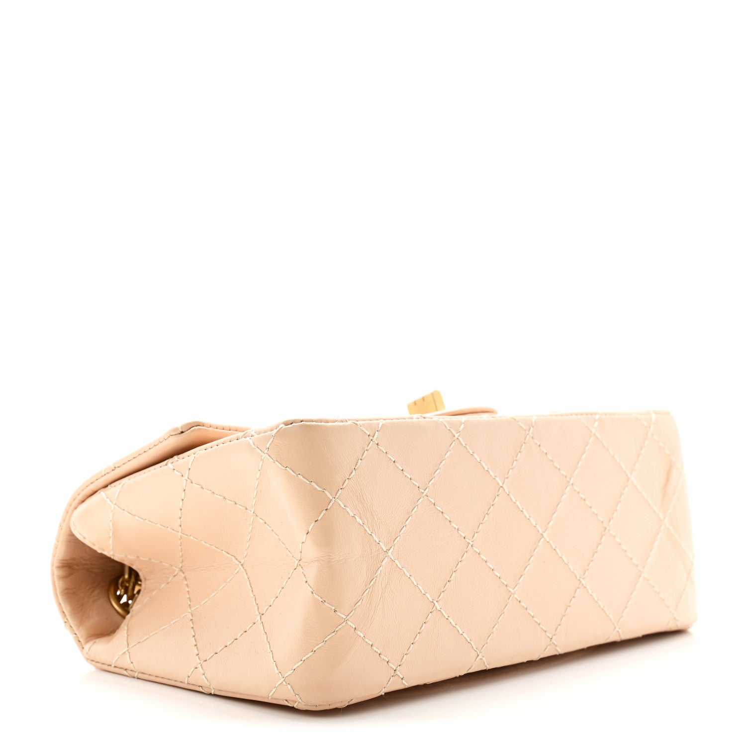 Chanel Aged Calfskin Quilted 2.55 Reissue Mini Flap Beige 4 of 11