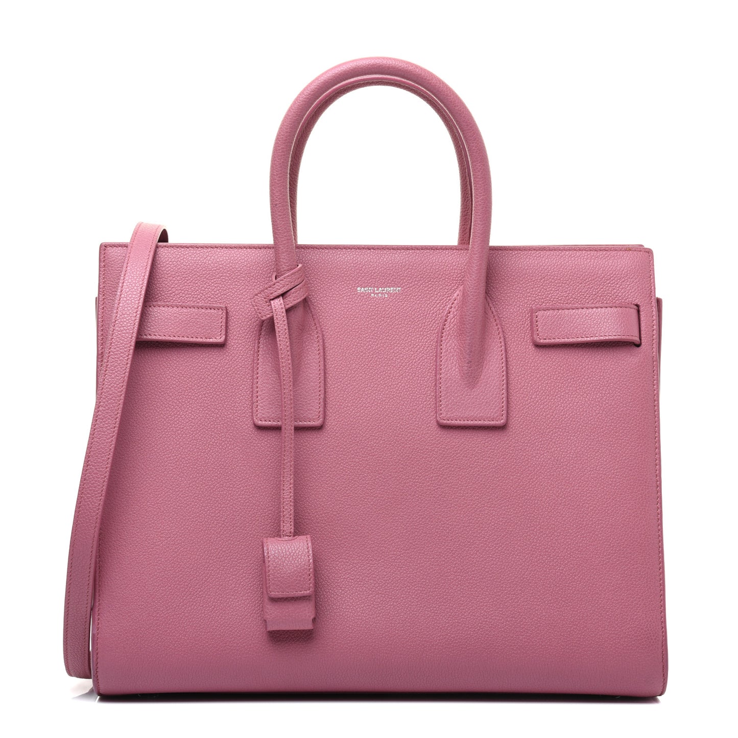 Grained Calfskin Small Sac De Jour Dark Rose