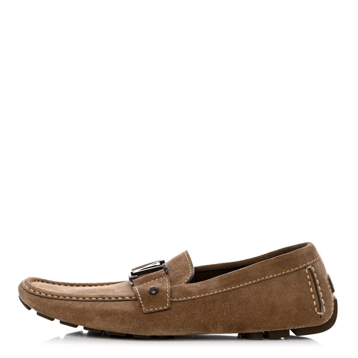 Mens Suede Monte Carlo Loafers 8 Brown