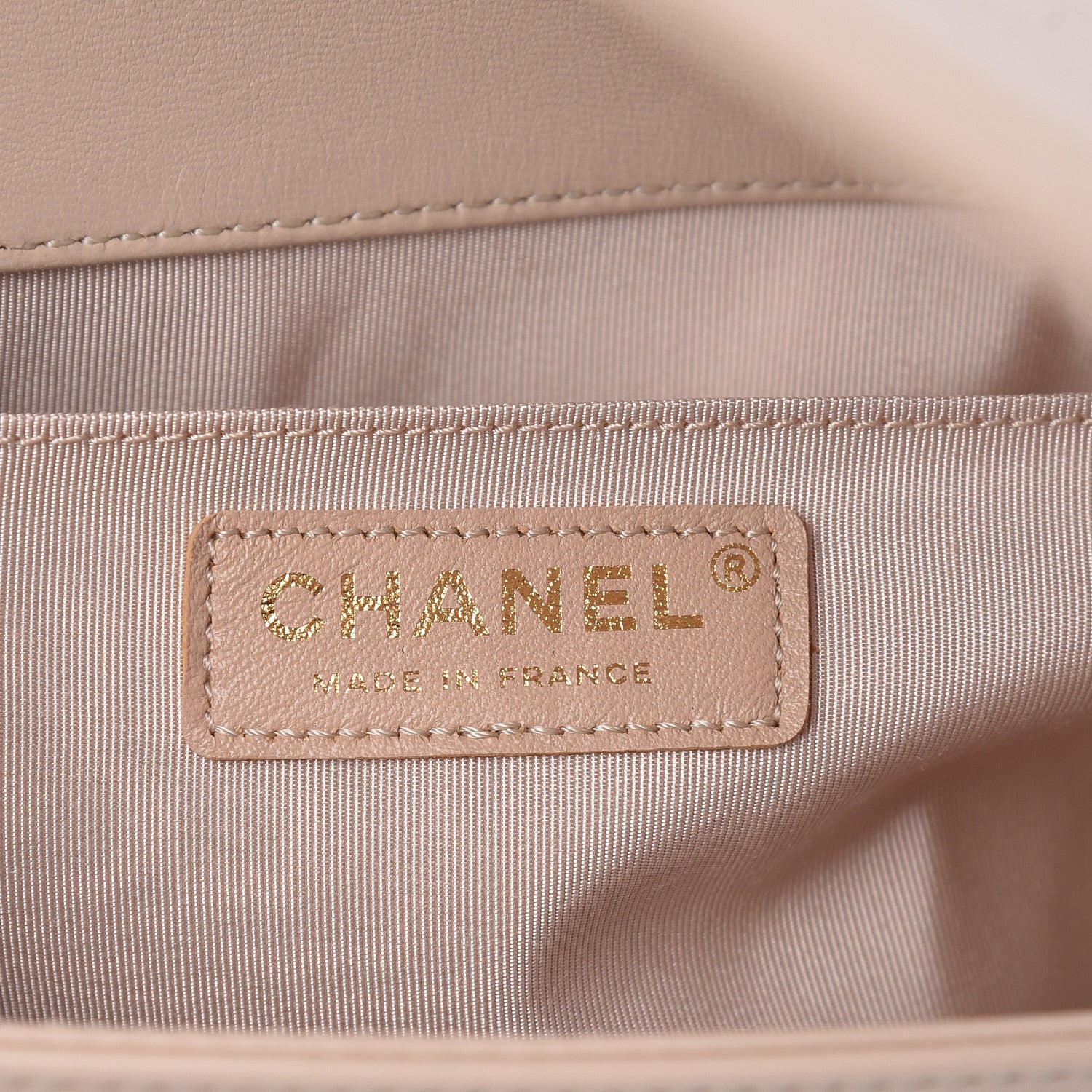 Chanel Lambskin Quilted Medium Boy Flap Light Beige 8 of 10