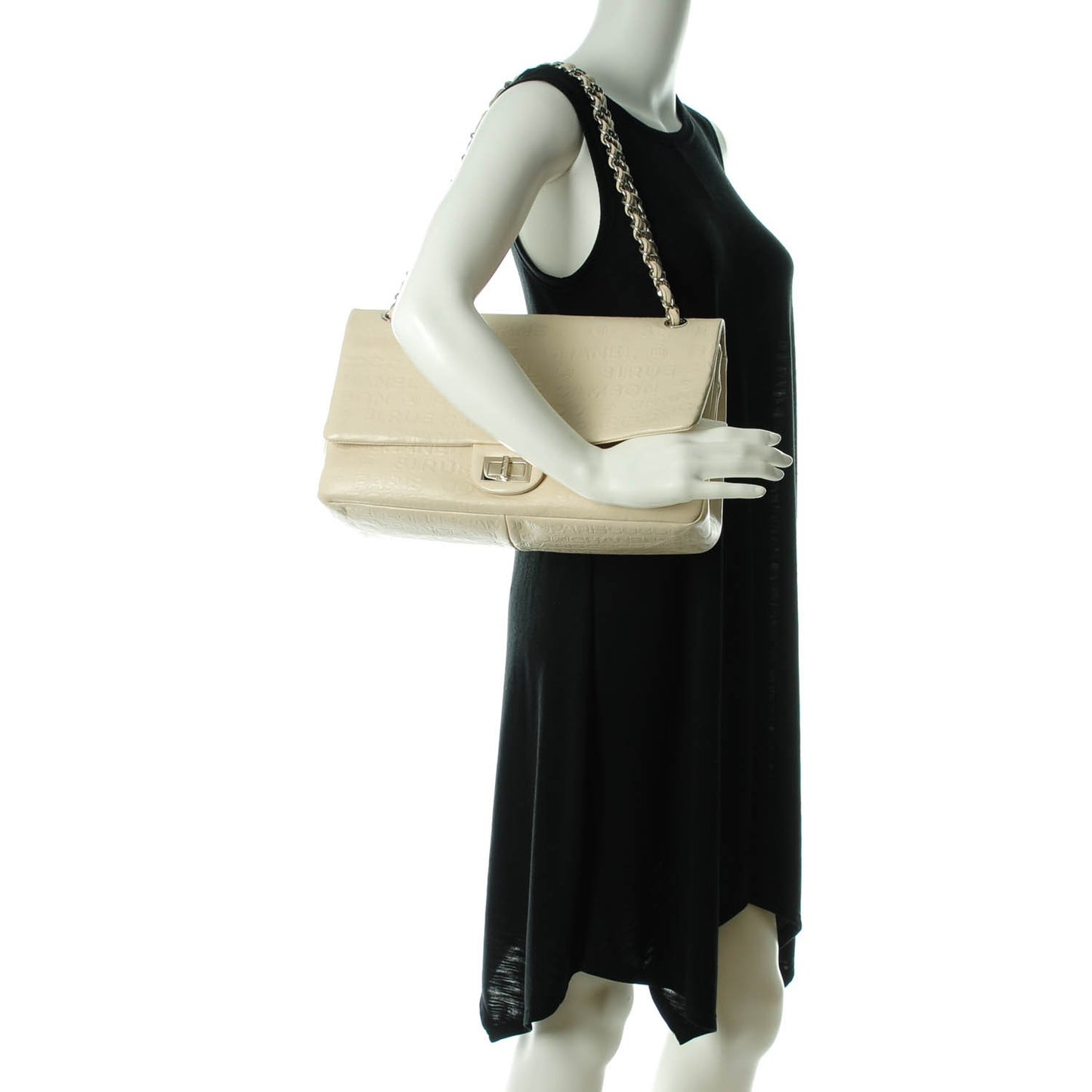 Calfskin Unlimited Jumbo Double Flap Off White