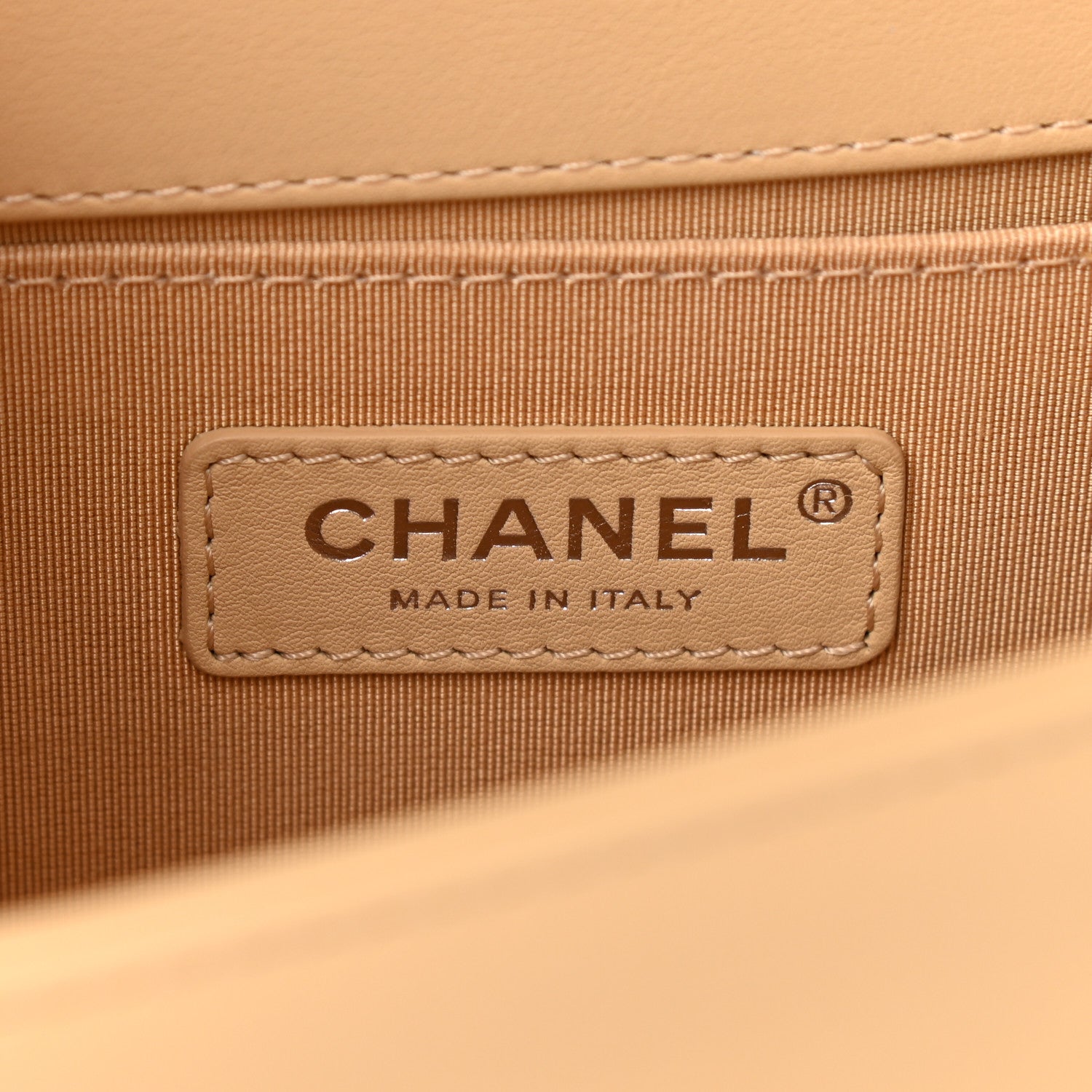 Chanel Calfskin Quilted Medium Boy Flap Beige 5 of 8