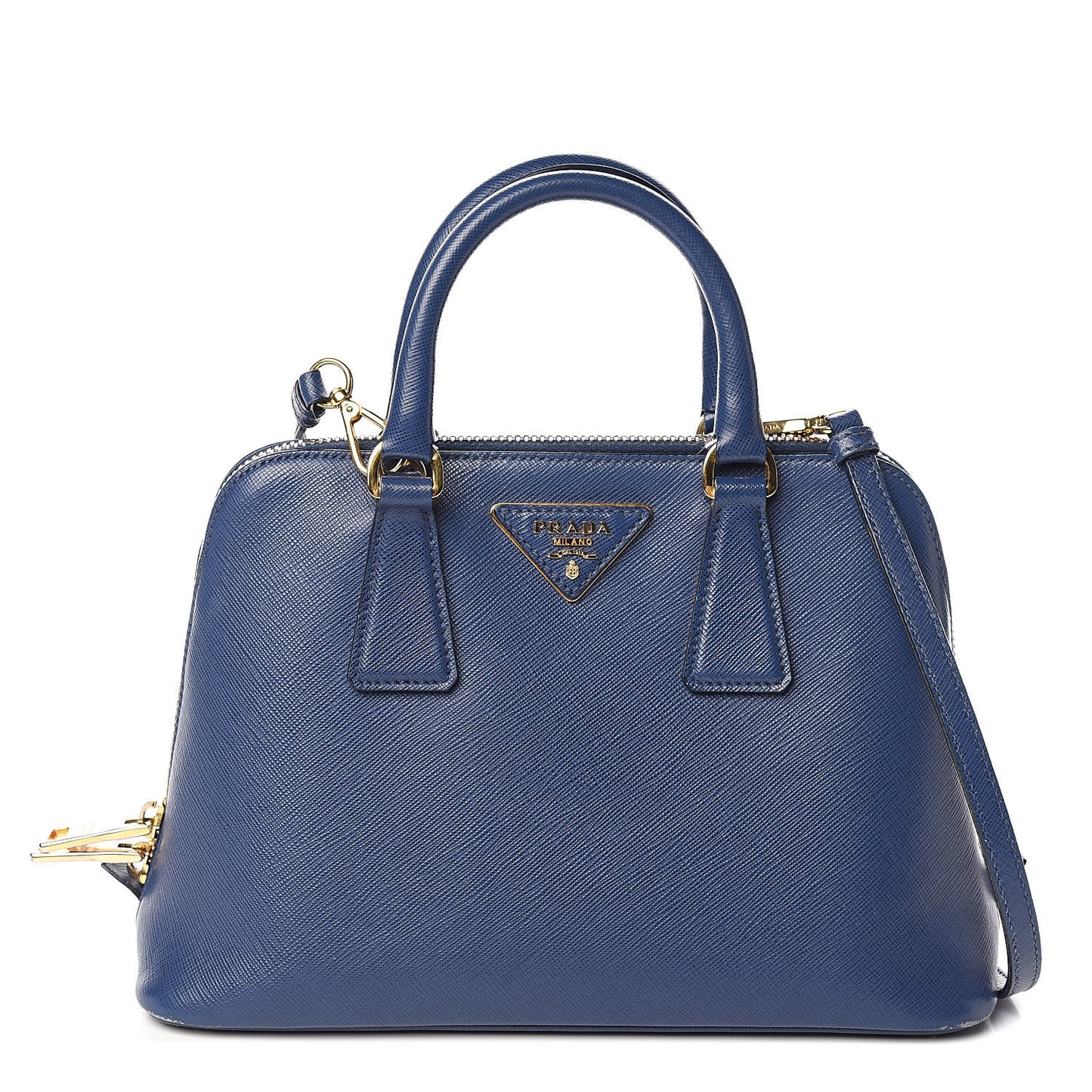 Saffiano Lux Small Promenade Tote Azzurro