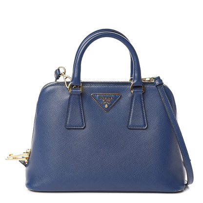 Prada Saffiano Lux Small Promenade Tote Azzurro 1 of 13