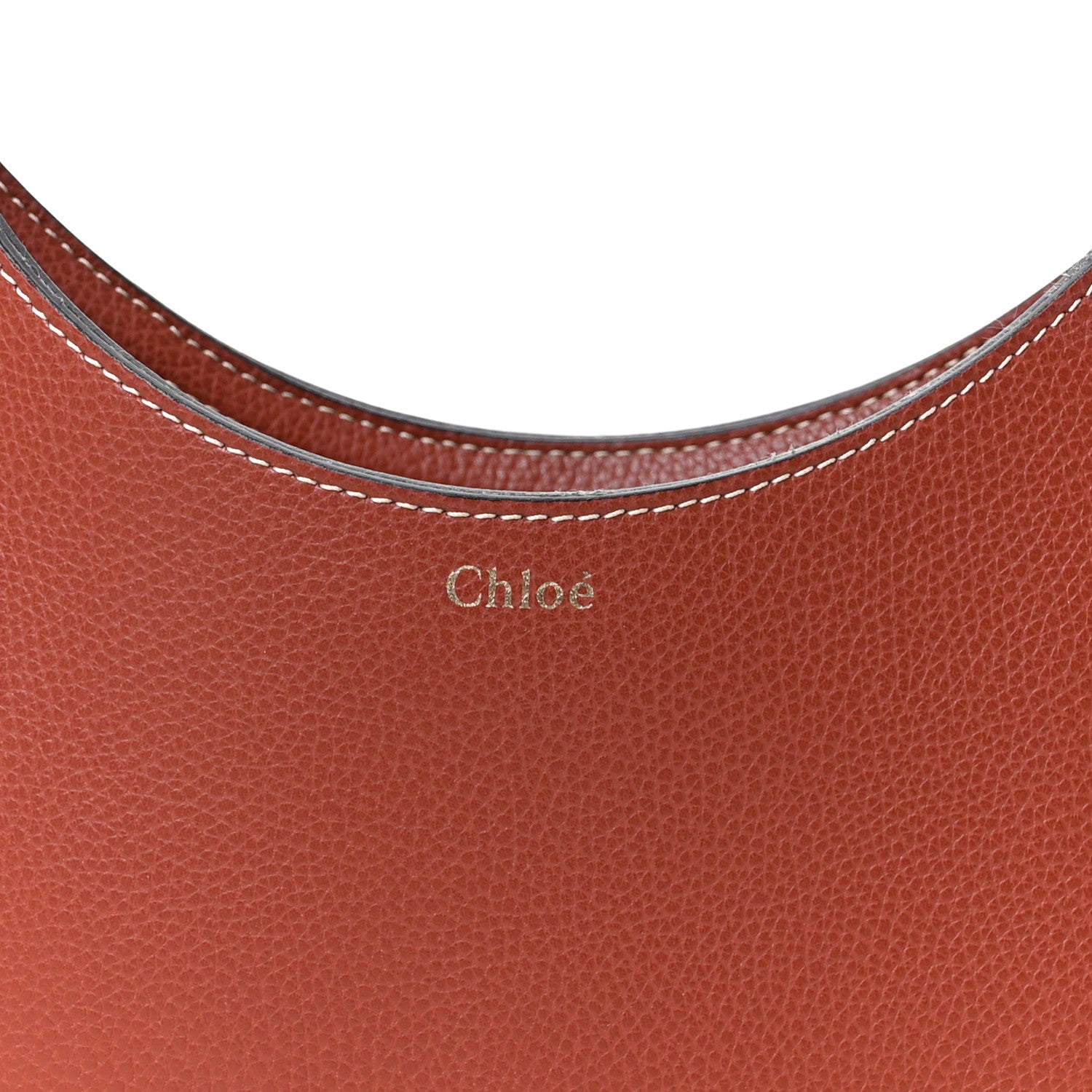 Chloe Small Grain Smooth Calfskin Small Darryl Hobo Sepia Brown 9 of 11