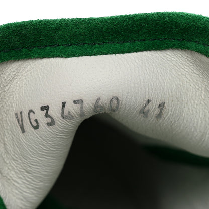 Chanel Suede Calfskin Lace Up Cap Toe Sneakers 41 Green 8 of 8