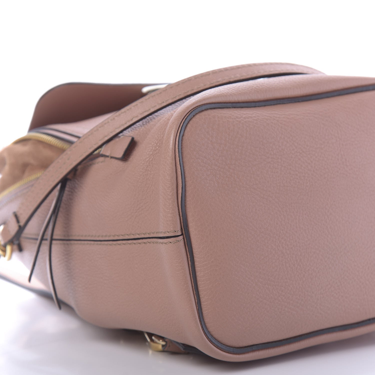 Chloe Suede Calfskin Small Faye Backpack Nougat 5 of 9