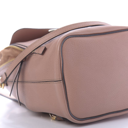 Chloe Suede Calfskin Small Faye Backpack Nougat 5 of 9
