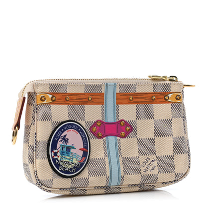 Louis Vuitton Damier Azur Summer Trunks Newport Beach Mini Pochette Accessories 2 of 4