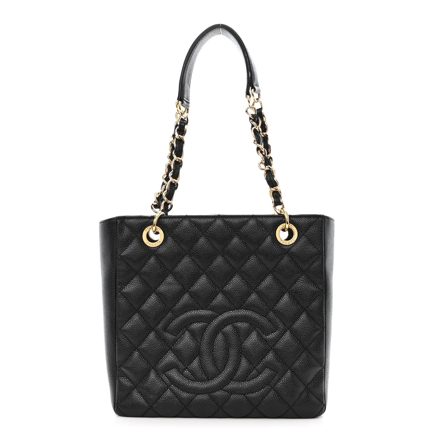 Chanel Caviar Quilted Petit Shopping Tote PST Black 1 of 10