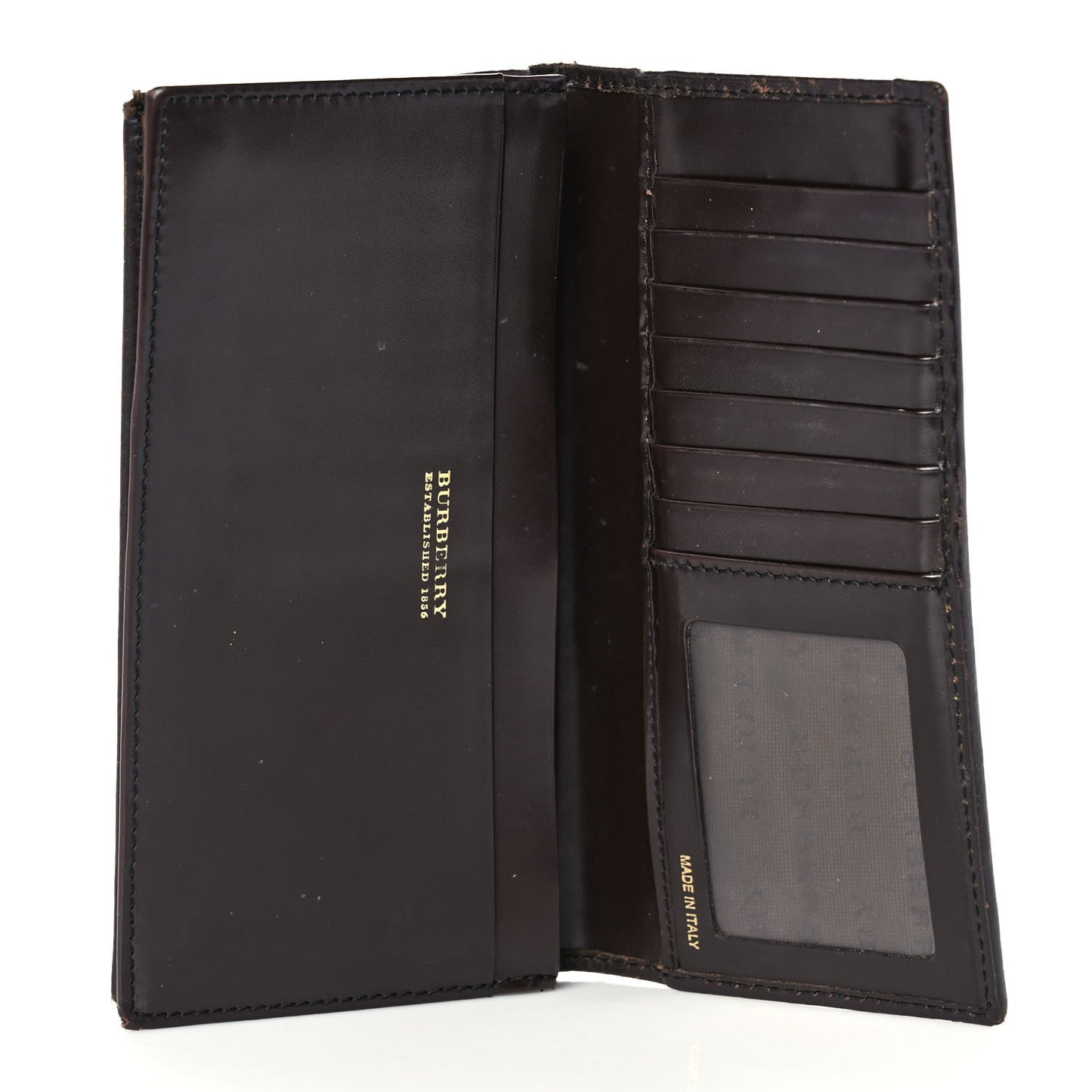 Haymarket Check Penrose Continental Wallet Chocolate